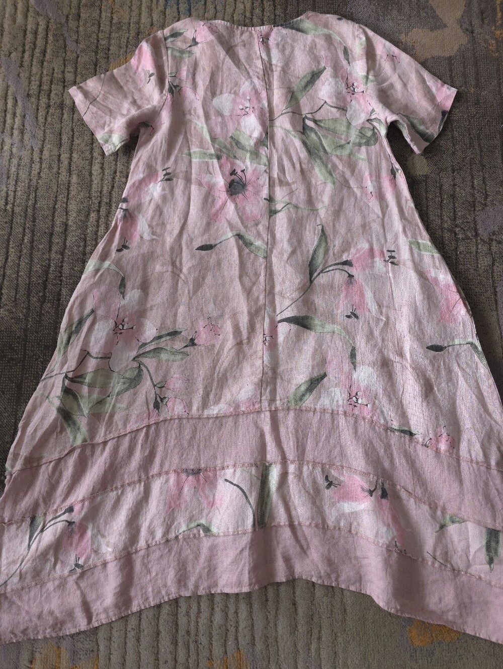 Alessia Pacini Floral Flax Linen Dress - Picture 4 of 9